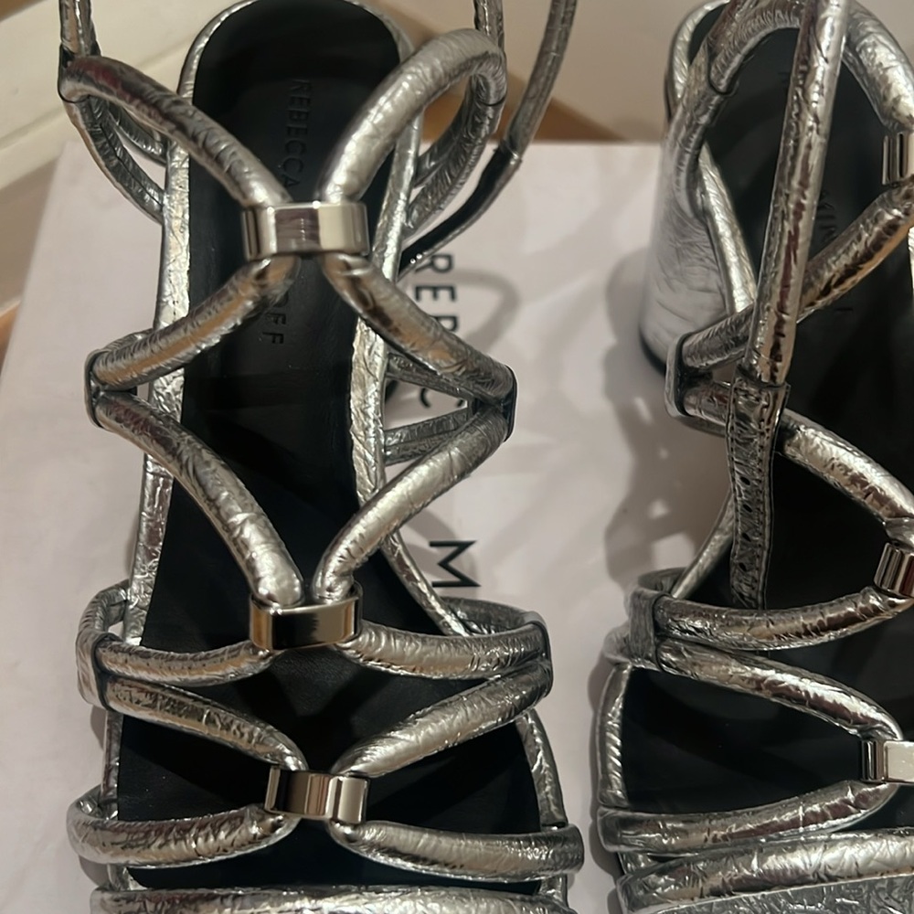 REBECCA MINKOFF
Apolline Metallic Strappy Sandals - Picture 10 of 15